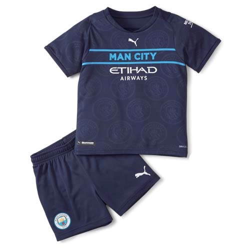 Camiseta Manchester City Tercera equipo Niño 2021-22
